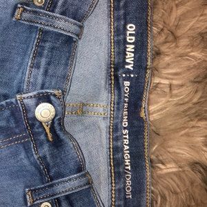 Straight cut boyfriend jeans